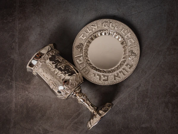 גביע קידוש גימור ניקל מהודר